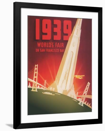 1939 World's Fair on San Francisco Bay-Shawel, Nyeland & Seavy-Framed Giclee Print