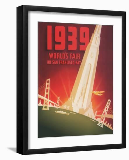 1939 World's Fair on San Francisco Bay-Shawel, Nyeland & Seavy-Framed Giclee Print