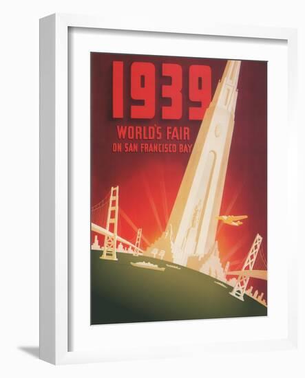1939 World's Fair on San Francisco Bay-Shawel, Nyeland & Seavy-Framed Giclee Print