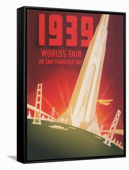 1939 World's Fair on San Francisco Bay-Shawel, Nyeland & Seavy-Framed Stretched Canvas