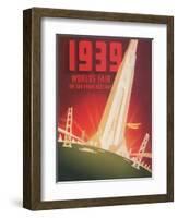 1939 World's Fair on San Francisco Bay-Shawel, Nyeland & Seavy-Framed Giclee Print