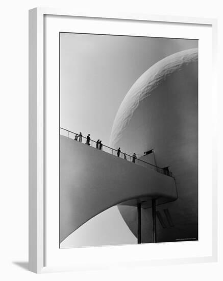 1939 World's Fair Visitors Entering the Perisphere-Alfred Eisenstaedt-Framed Photographic Print