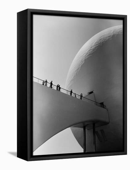 1939 World's Fair Visitors Entering the Perisphere-Alfred Eisenstaedt-Framed Stretched Canvas