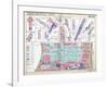 1939, Zone Map, Philadelphia, Inner City, Pennsylvania, United States-null-Framed Giclee Print