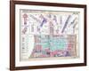 1939, Zone Map, Philadelphia, Inner City, Pennsylvania, United States-null-Framed Giclee Print