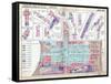 1939, Zone Map, Philadelphia, Inner City, Pennsylvania, United States-null-Framed Stretched Canvas