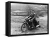 1940 BSA Motorbike, (C1940)-null-Framed Stretched Canvas