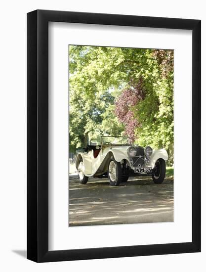 1940 SS100 Jaguar Roadster-null-Framed Photographic Print