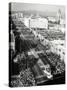 1940s-1950s Aerial View Tournament of Roses Parade Pasadena, California-null-Stretched Canvas