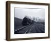 1940s-1950s Speeding Steam Locomotive Passenger Train Near Port Jervis New York-null-Framed Photographic Print