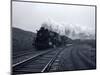 1940s-1950s Speeding Steam Locomotive Passenger Train Near Port Jervis New York-null-Mounted Photographic Print