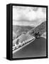 1940s Automobile on Hillside Road Near Yellowstone National Park 11000 Feet Elevation Red Lodge-null-Framed Stretched Canvas