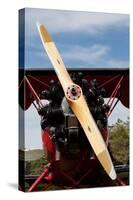 1940s Biplane Wooden Propellor Engine Photo Poster-null-Stretched Canvas