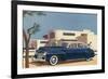 1940s Blue Sedan Automobile-null-Framed Art Print