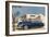 1940s Blue Sedan Automobile-null-Framed Art Print