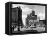 1940s Cadillac Square Detroit, Michigan-null-Framed Stretched Canvas