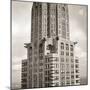 1940s CHRYSLER BUILDING MAY 27 1930 ARCHITECTURAL DETAIL OF TOWER AND MODERNISTIC ART DECO GARGO...-Panoramic Images-Mounted Photographic Print