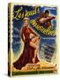 1940s France Lady In The Dark Film Poster-null-Stretched Canvas