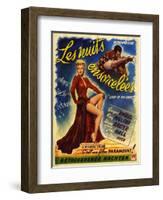1940s France Lady In The Dark Film Poster-null-Framed Giclee Print
