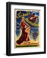 1940s France Lady In The Dark Film Poster-null-Framed Giclee Print