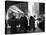 1940s Grand Central Station Men and Women Pedestrians a Sailor in Uniform Taxi and Stores 42nd St-null-Stretched Canvas