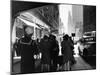 1940s Grand Central Station Men and Women Pedestrians a Sailor in Uniform Taxi and Stores 42nd St-null-Mounted Photographic Print