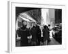 1940s Grand Central Station Men and Women Pedestrians a Sailor in Uniform Taxi and Stores 42nd St-null-Framed Photographic Print