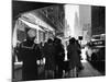 1940s Grand Central Station Men and Women Pedestrians a Sailor in Uniform Taxi and Stores 42nd St-null-Mounted Photographic Print