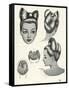 1940S Hairstyle - Bow-null-Framed Stretched Canvas