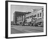 1940s Kansas Street Shopping District Cars Shops Storefronts Topeka Kansas-null-Framed Photographic Print