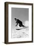 1940s MAN DOWNHILL SKIING WINTER OUTDOOR-H. Armstrong Roberts-Framed Photographic Print