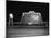 1940s MARQUEE SIGN FOR DRIVE-IN MOVIE THEATER LIT UP AT NIGHT-Panoramic Images-Mounted Photographic Print