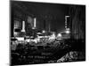 1940s Night Street Scene West 52nd Street Lights from Numerous Clubs and Nightclubs New York-null-Mounted Photographic Print