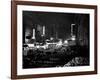 1940s Night Street Scene West 52nd Street Lights from Numerous Clubs and Nightclubs New York-null-Framed Photographic Print