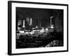 1940s Night Street Scene West 52nd Street Lights from Numerous Clubs and Nightclubs New York-null-Framed Photographic Print