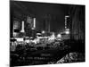 1940s Night Street Scene West 52nd Street Lights from Numerous Clubs and Nightclubs New York-null-Mounted Photographic Print