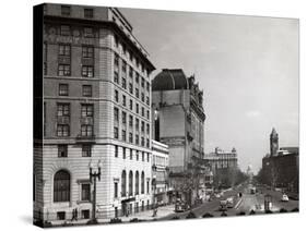 1940s Pennsylvania Avenue with Capitol Building at End Washington DC-null-Stretched Canvas