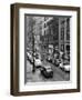 1940s Rainy Day on Chestnut Street Philadelphia,, PA Cars Pedestrians Storefronts-null-Framed Photographic Print