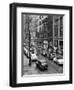 1940s Rainy Day on Chestnut Street Philadelphia,, PA Cars Pedestrians Storefronts-null-Framed Photographic Print