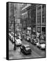 1940s Rainy Day on Chestnut Street Philadelphia,, PA Cars Pedestrians Storefronts-null-Framed Stretched Canvas