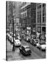 1940s Rainy Day on Chestnut Street Philadelphia,, PA Cars Pedestrians Storefronts-null-Stretched Canvas