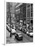 1940s Rainy Day on Chestnut Street Philadelphia,, PA Cars Pedestrians Storefronts-null-Framed Photographic Print