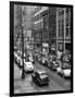 1940s Rainy Day on Chestnut Street Philadelphia,, PA Cars Pedestrians Storefronts-null-Framed Photographic Print