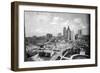 1940s Skyline of Business District of Houston Texas from City Hall-null-Framed Photographic Print