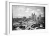 1940s Skyline of Business District of Houston Texas from City Hall-null-Framed Photographic Print