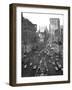 1940s Times Square Looking North from 43rd Street from the Times Building to Duffy Square Manhattan-null-Framed Photographic Print