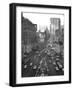 1940s Times Square Looking North from 43rd Street from the Times Building to Duffy Square Manhattan-null-Framed Photographic Print