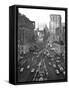 1940s Times Square Looking North from 43rd Street from the Times Building to Duffy Square Manhattan-null-Framed Stretched Canvas