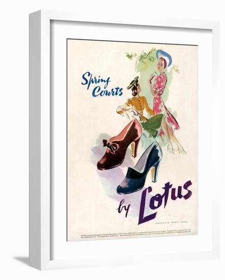 1940s UK Lotus Ltd Magazine Advert-null-Framed Giclee Print