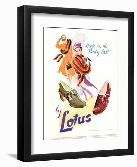 1940s UK Lotus Ltd Magazine Advert-null-Framed Premium Giclee Print